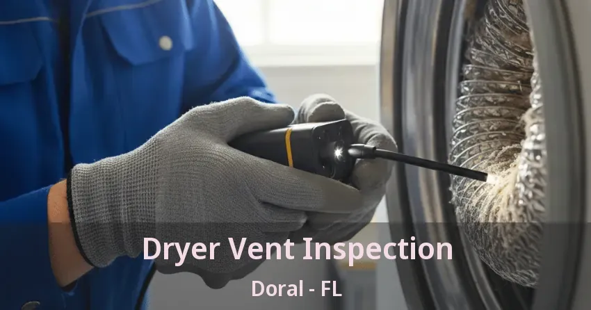 Dryer Vent Inspection Doral - FL