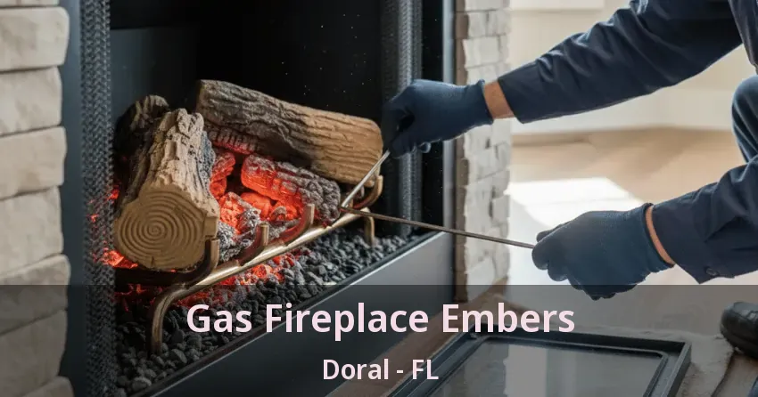 Gas Fireplace Embers Doral - FL