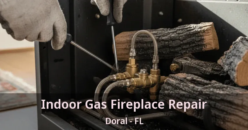 Indoor Gas Fireplace Repair Doral - FL