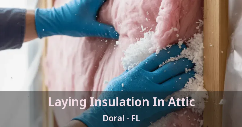 Laying Insulation In Attic Doral - FL