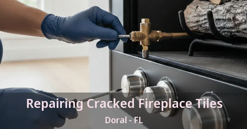 Repairing Cracked Fireplace Tiles Doral - FL