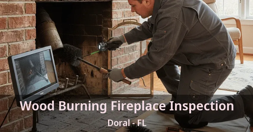 Wood Burning Fireplace Inspection Doral - FL